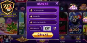 Người chơi phải hoàn thiện biểu mẫu đăng ký Zozo68