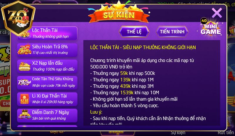 Tổng hợp khuyến mãi Zozo68 mới nhất 2025 5 Tổng hợp khuyến mãi Zozo68 hot nhất 2025