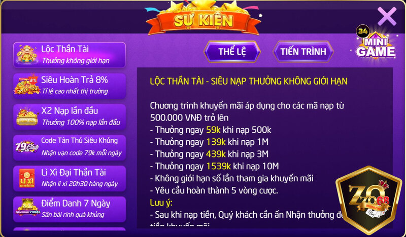 Zozo68 - Game bài đổi thưởng uy tín 2025 - Tặng 100k 13 Zozo68 thường xuyên tung ra khuyến mãi hấp dẫn